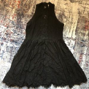 Free people black lace dress